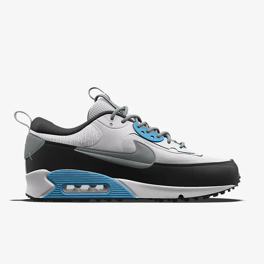 Giày Nike Air Max 90 Futura Unlocked By You Nam Trắng Xanh